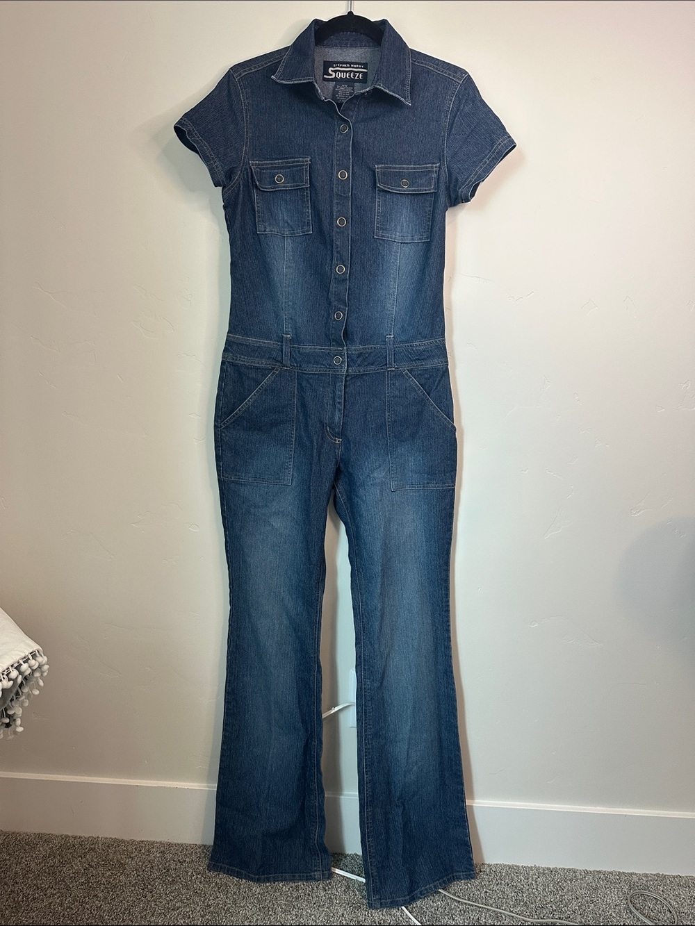 Squeeze Stephen Hardy Denim Vintage Style Jumpsuit 11/12